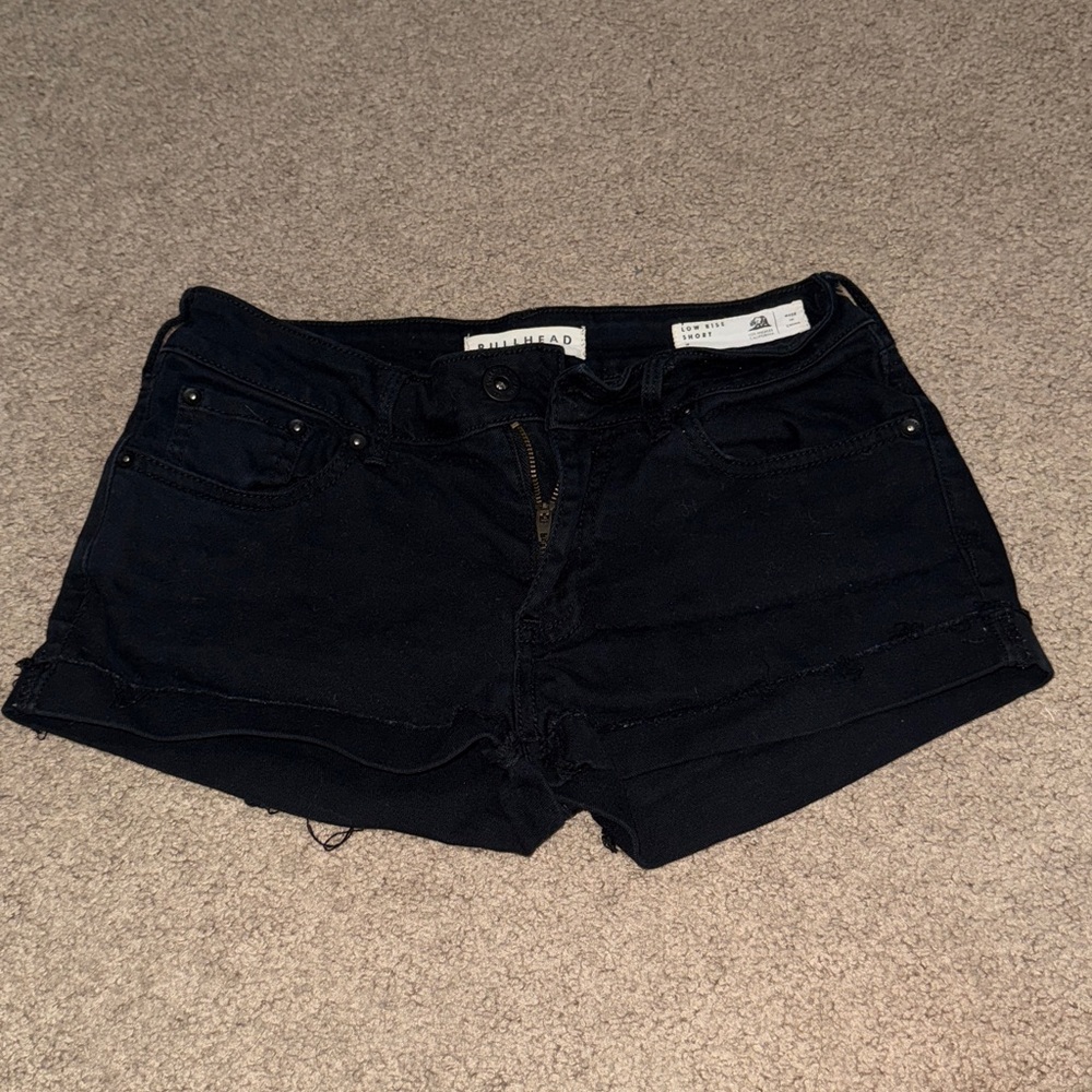 Bullhead Black Denim Shorts